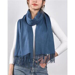 Pashmina Shawl Wraps for Women Navy Blue